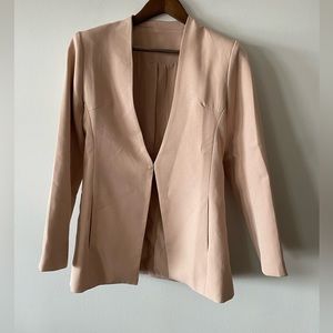 Pale pink beau teal blazer